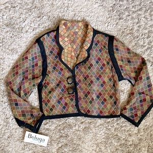 NWT Beluga San Francisco Women’s Vintage Jacket Reversible 2 Ways To Wear